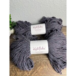 Knit Picks Wool of the Andes Superwash Bulky Mineral Heather Yarn Lot of 2 26514